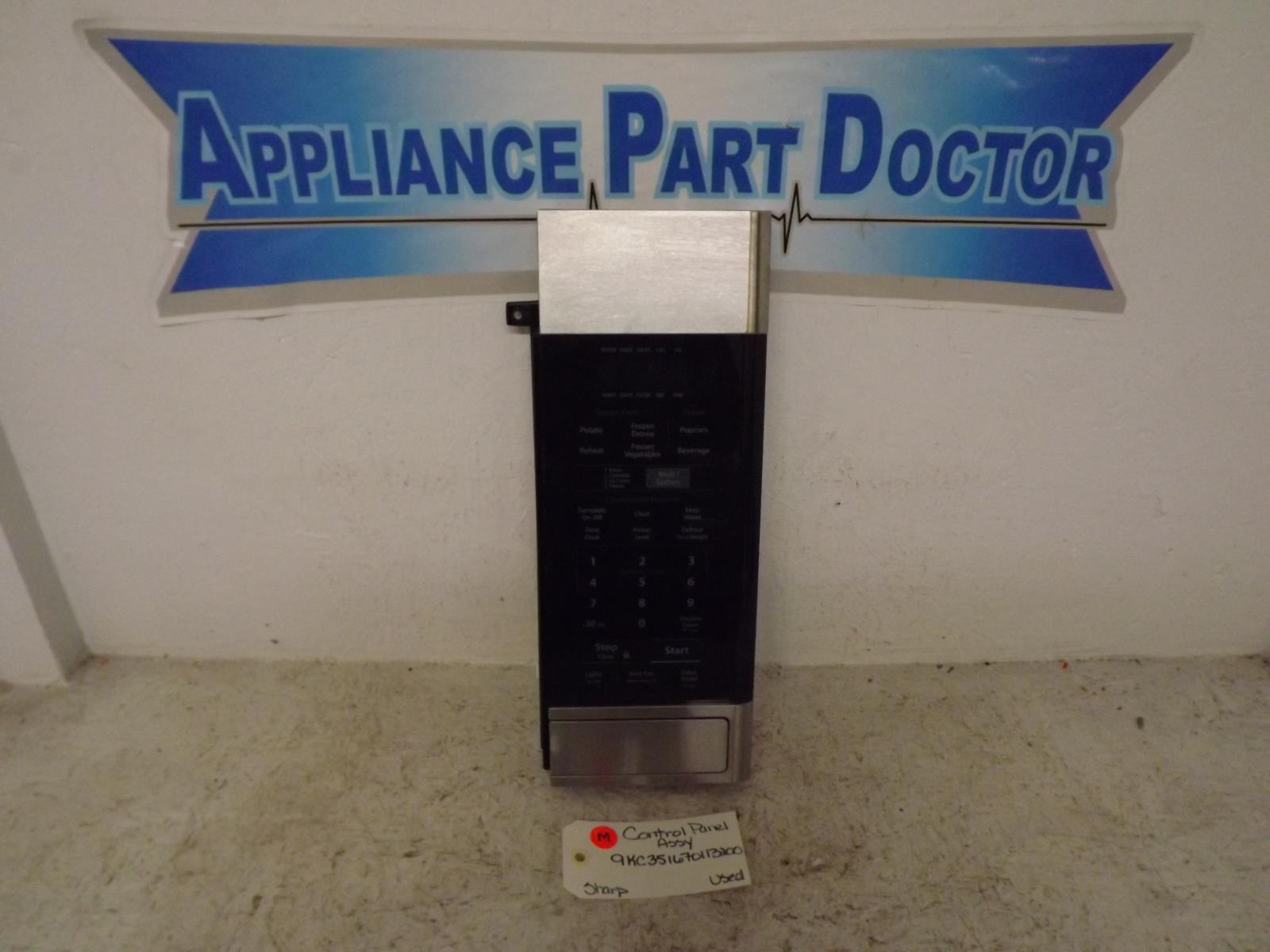 Sharp Microwave 9KC351670113200 Control Panel Assy Used Sharp Microwave 9KC351670113200 Control Panel Assy Used